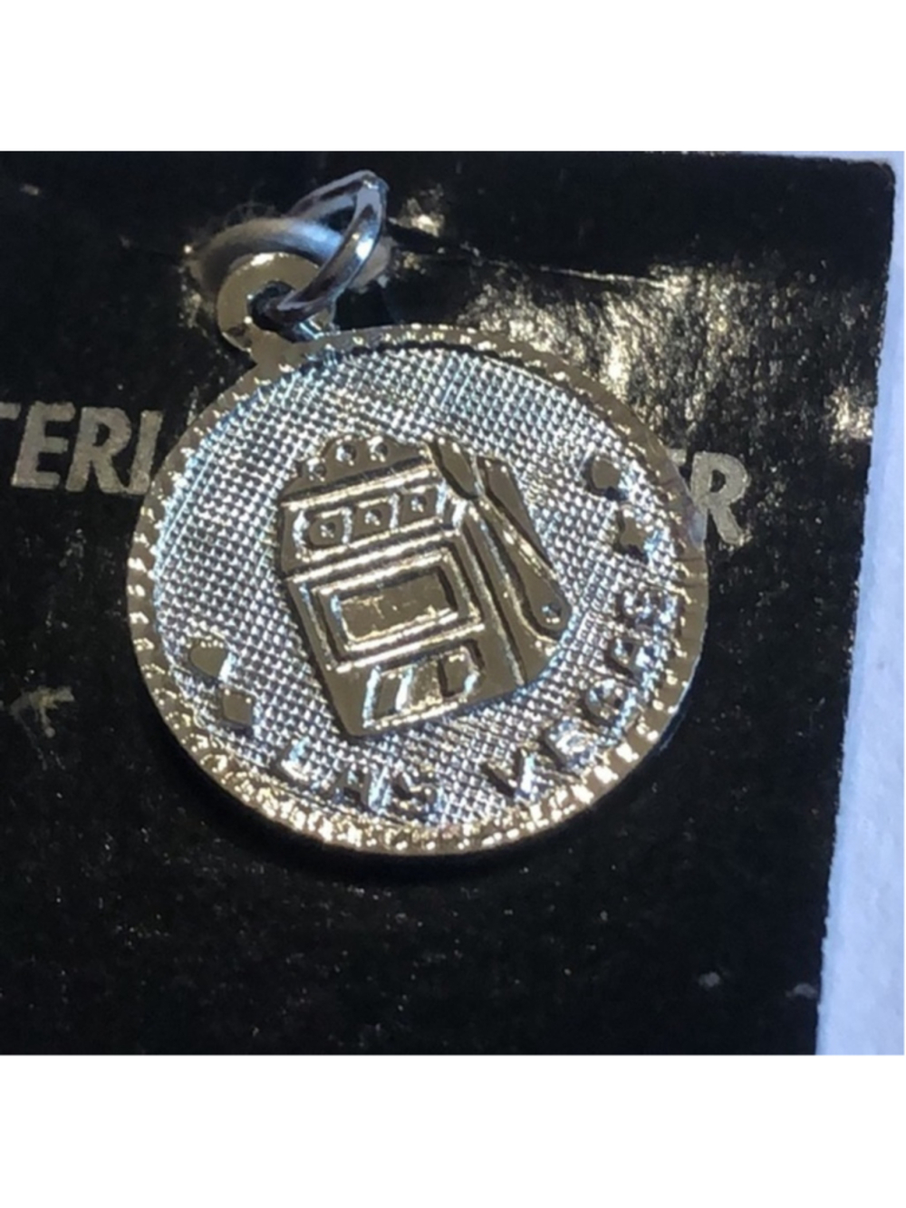 Las Vegas Milno Crea Sterling Silver Poker Gambling Vintage Collectible Charm